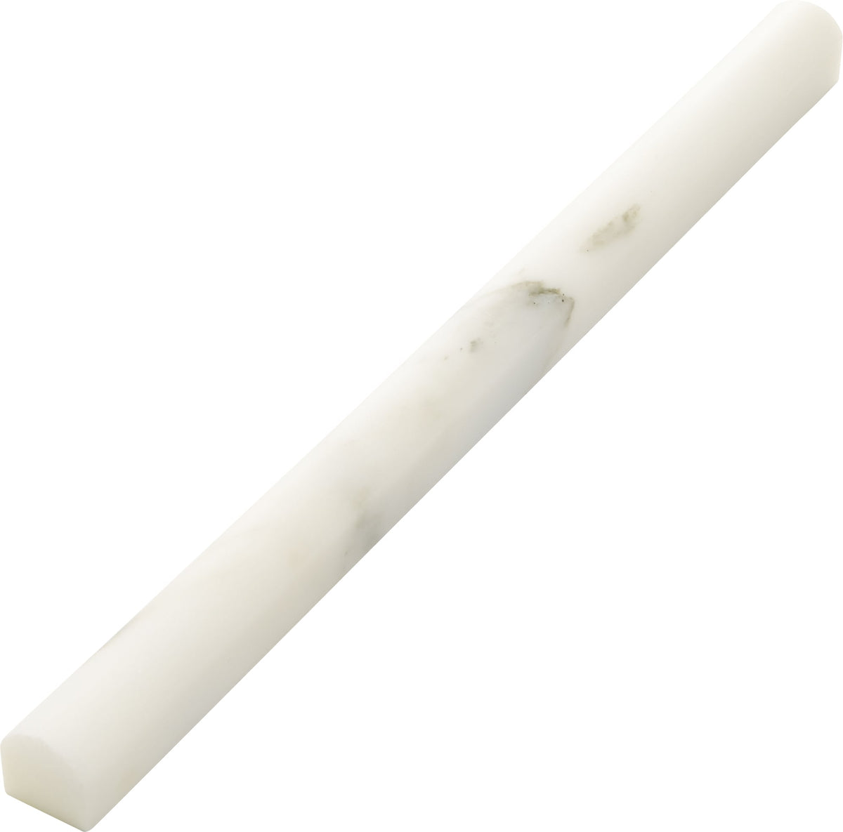 American Olean Genuine Stone Calacatta Gold Honed Marble Pencil Liner Tile, 1/2-in x 12-in