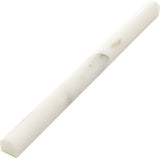 American Olean Genuine Stone Calacatta Gold Honed Marble Pencil Liner Tile, 1/2-in x 12-in