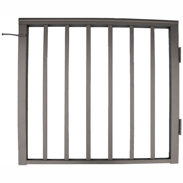 Wolf Handrail 36-in L x 38-1/2-in H Deep Bronze Aluminum Deck Railing Gate (Assembled)