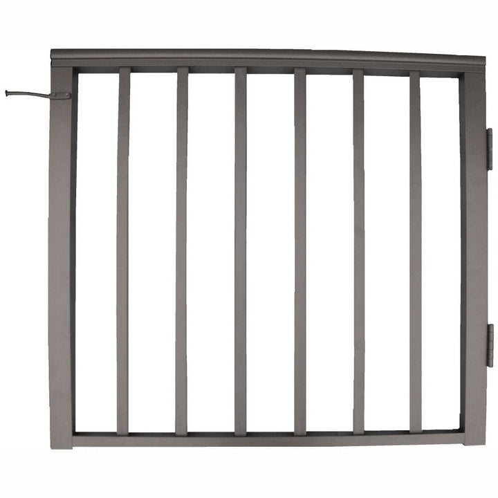 Wolf Handrail 36-in L x 32-1/2-in H Deep Bronze Aluminum Deck Railing Gate (Assembly Required)