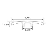 Bruce 2-in x 78-in Linen Sand Vinyl T-Molding Floor Molding