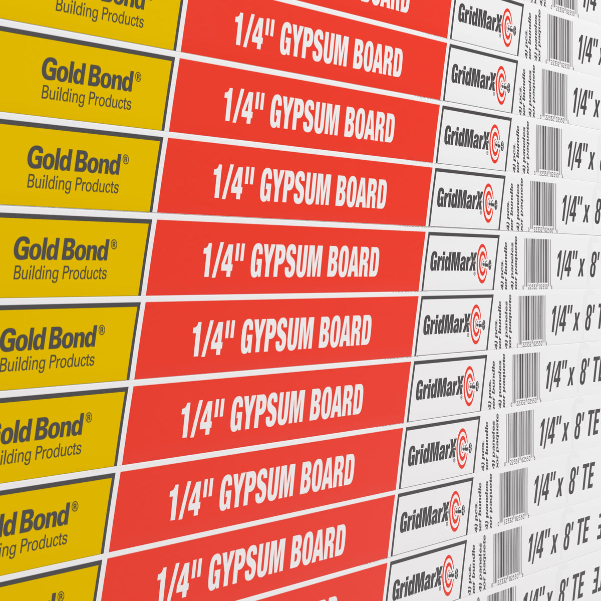 Gold Bond 1/4-in x 4-ft x 8-ft Classic Fire Resistant Regular Drywall Panel