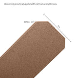 Natures Composites Composite Fence and Gate Picket - Dog Ear - Timber Brown - 3/8in. x 5in. x 5 3/4ft. (7-Pack)