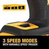 DEWALT 20-Volt MAX XR Brushless Variable Speed Cordless Impact Driver, 1/4-in, Tool-Only