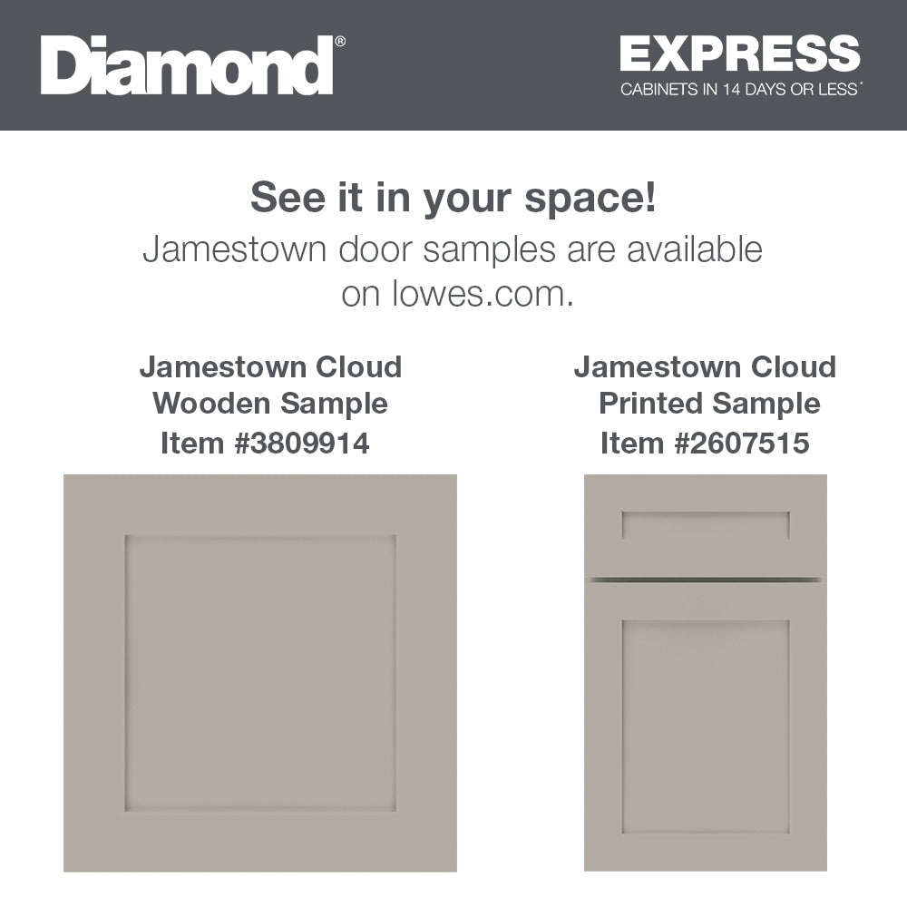 Diamond Express Jamestown 30-in W x 30-in H x 12-in D Cloud Gray Diagonal Corner Wall Fully Assembled Plywood Cabinet (Recessed Panel Shaker Style)