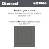 Diamond Express Jamestown 42-in W x 34.5-in H x 24-in D Moonstone Gray 1-Drawer Base Fully Assembled Plywood Cabinet (Recessed Panel Square Style)