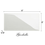 Giorbello Classic Premium Light Gray 6-in x 12-in Glossy Glass Subway Wall Tile (5-sq. ft/ Carton)