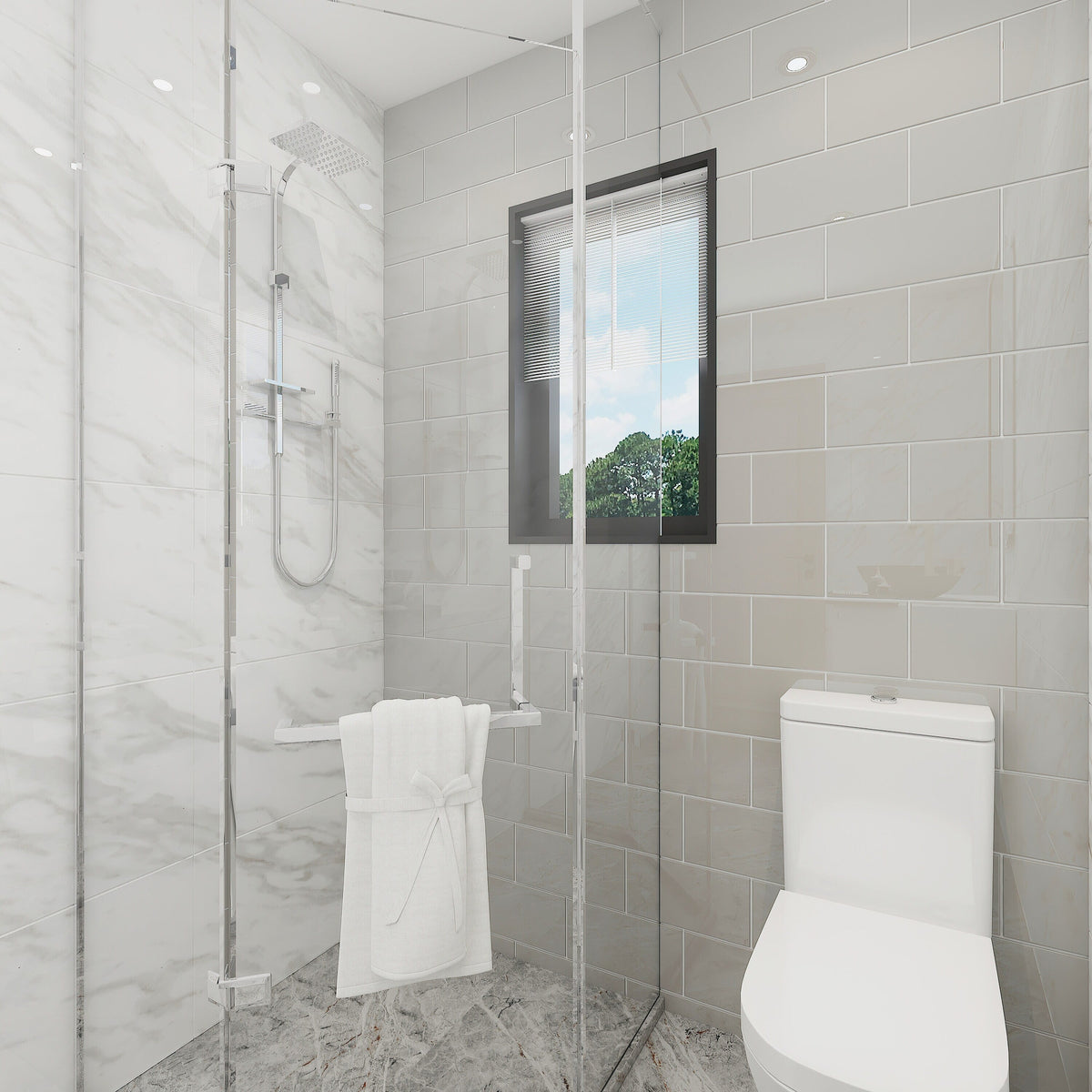 Giorbello (Sample) 6x12 glass subway tiles Light Gray 6-in x 12-in Glossy Glass Brick Subway Wall Tile