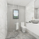 Giorbello Classic Premium Light Gray 6-in x 12-in Glossy Glass Subway Wall Tile (5-sq. ft/ Carton)