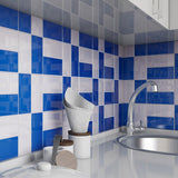 Giorbello (Sample) 6x12 glass subway tiles Cobalt Blue 6-in x 12-in Glossy Glass Brick Subway Wall Tile