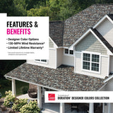 Owens Corning TruDefinition Duration Designer Architectural Roof Shingles, Black Sable, 32.8-sq ft per Bundle