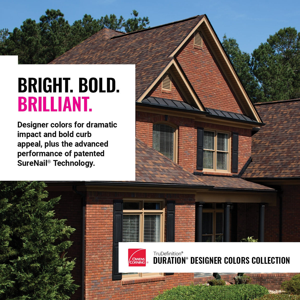 Owens Corning TruDefinition Duration Designer Architectural Roof Shingles, Black Sable, 32.8-sq ft per Bundle