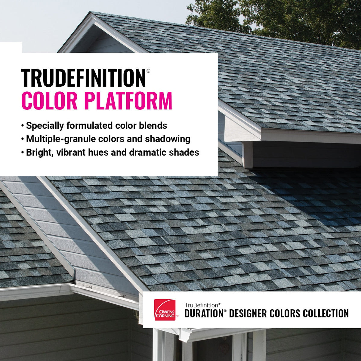 Owens Corning TruDefinition Duration Designer Architectural Roof Shingles, Black Sable, 32.8-sq ft per Bundle