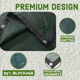 NCSNA 10-ft H x 10-ft W Dark Green Hdpe Chain Link Fence Screen
