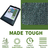 NCSNA 10-ft H x 10-ft W Dark Green Hdpe Chain Link Fence Screen
