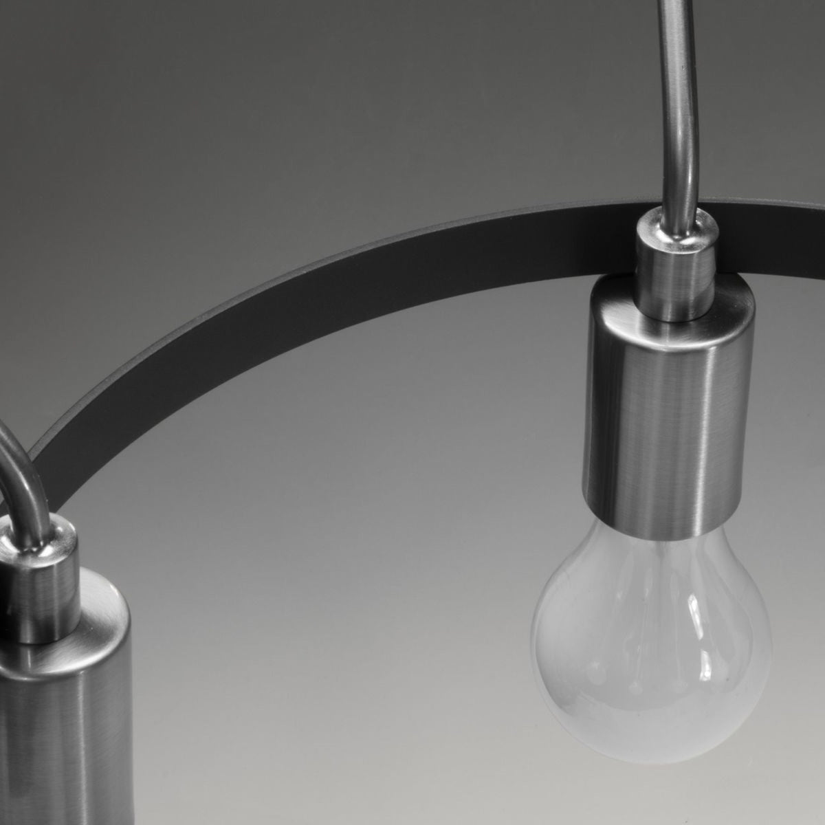 Progress Lighting Hangar 5-Light Brushed Nickel Industrial Chandelier