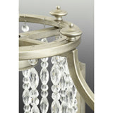 Progress Lighting Desiree 6-Light Silver Ridge Glam Linear Large Hanging Kitchen Island Light