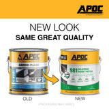 APOC 581 Silicone Roof Patch, 0.9-Gallon Waterproof Roof Sealant – White