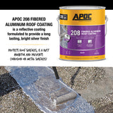 APOC 208 Silver Fibered Aluminum Reflective Roof Coating, 0.9-Gallon