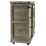 StyleCraft Home Collection Gray Rustic Wood Media Cabinet
