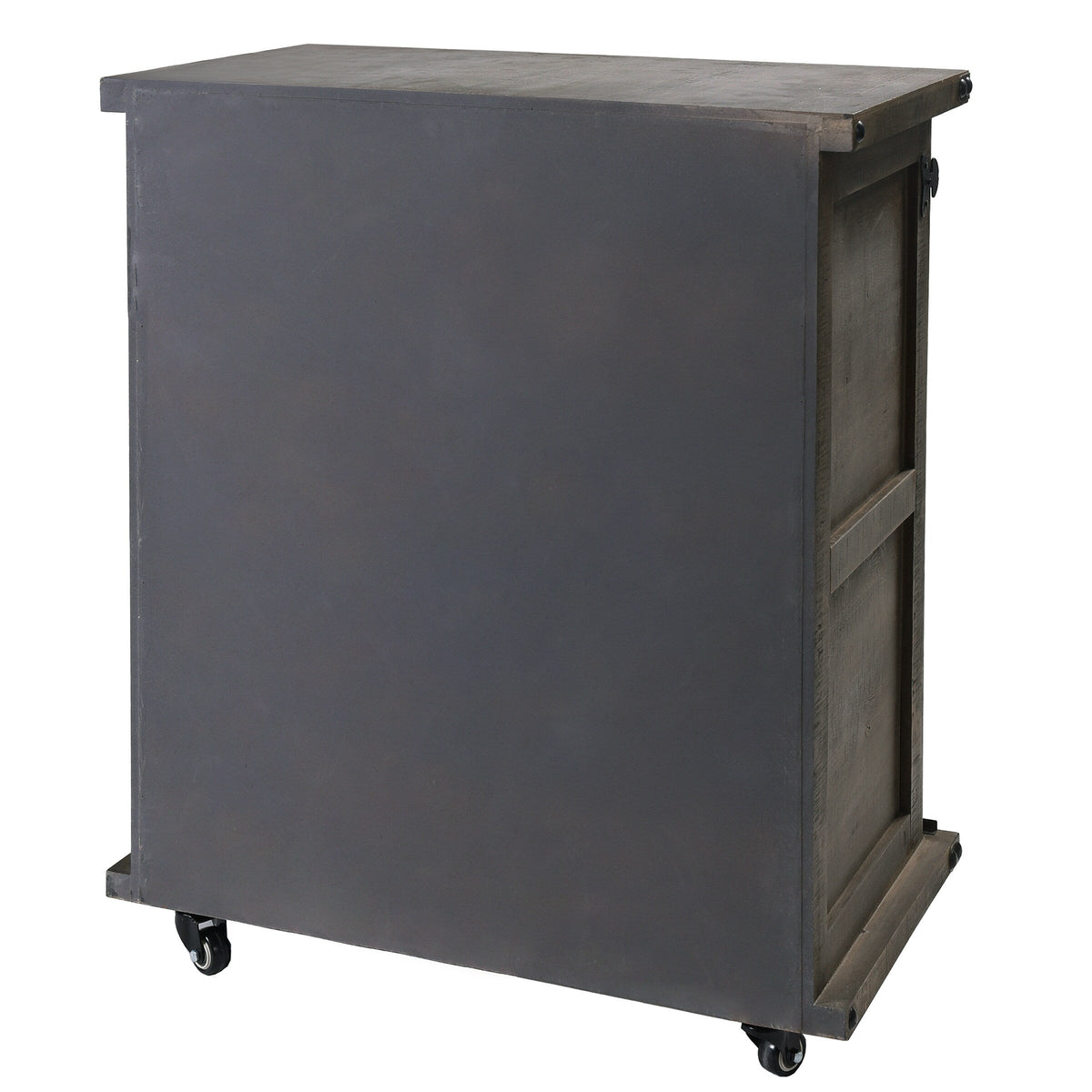 StyleCraft Home Collection Gray Rustic Wood Media Cabinet