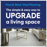 Style Selections Grecian Marble 12-in x 24-in Groutable Water-Resistant Peel-and-Stick Luxury Vinyl Tile Flooring, 2-sq ft Piece