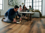 STAINMASTER PetProtect Wendover Brown Oak 20-mil x 7-in W x 48-in L Waterproof Interlocking Luxury Vinyl Plank Flooring