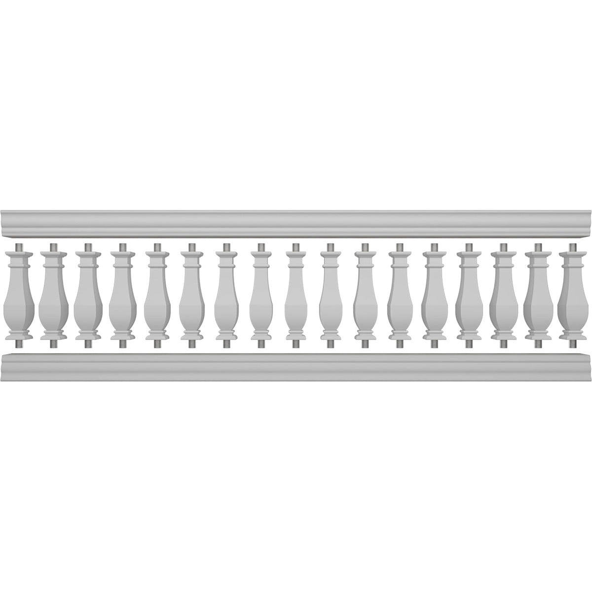Ekena Millwork FiberThane Arcadian Fiberglass Deck Rail Kit