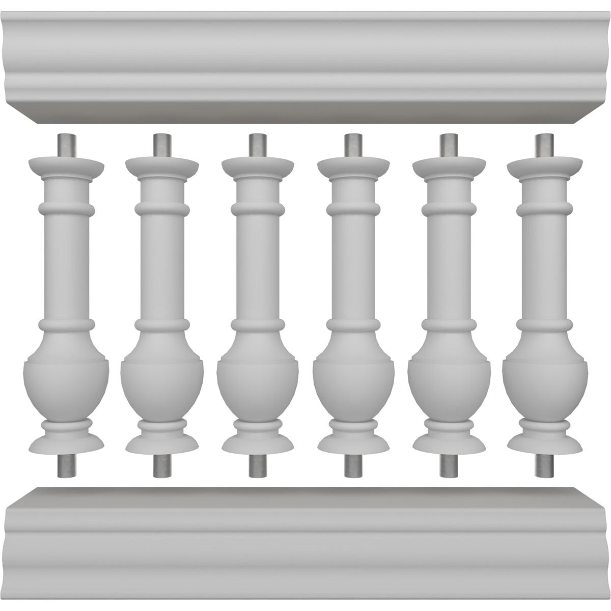 Ekena Millwork FiberThane York Fiberglass Deck Rail Kit