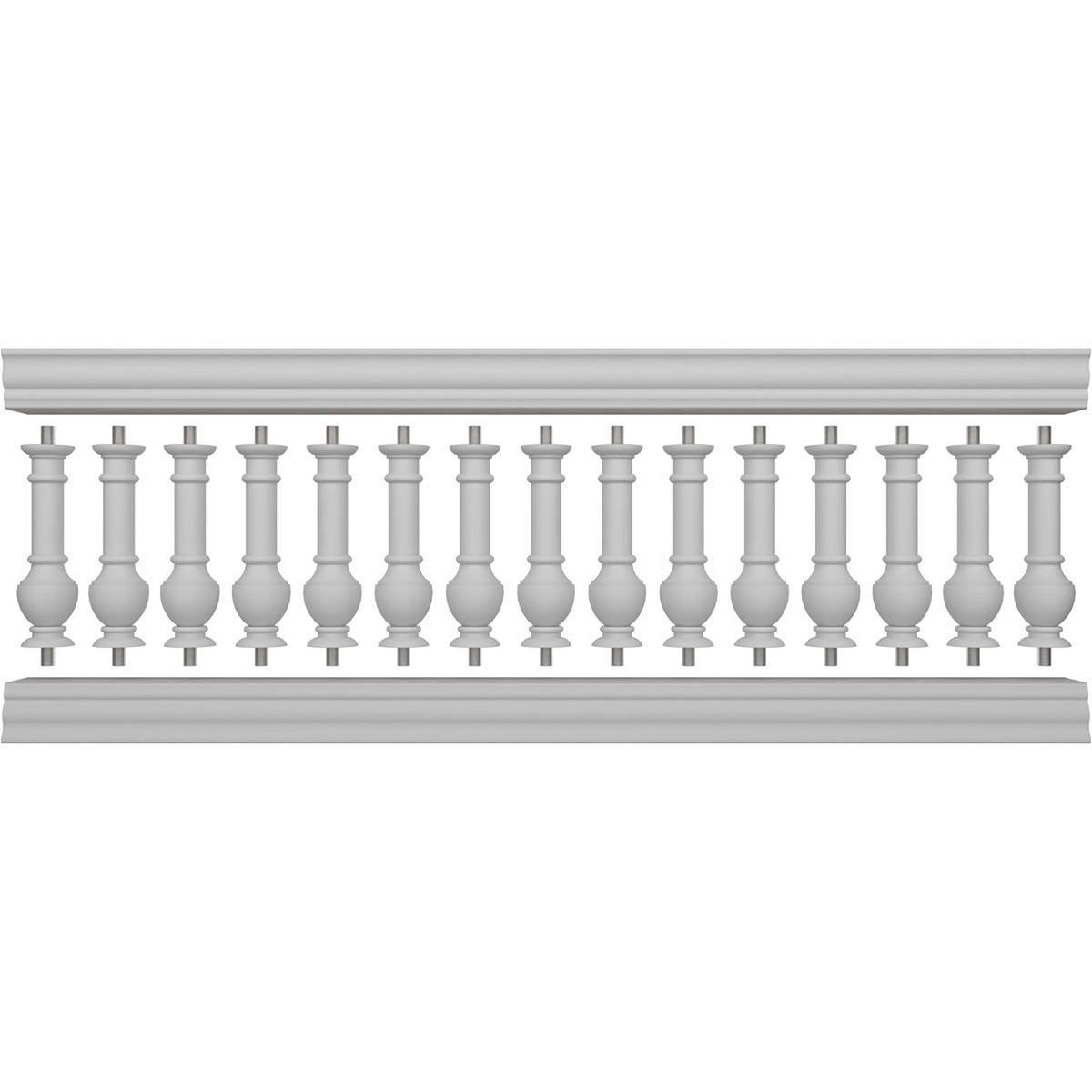 Ekena Millwork FiberThane York Fiberglass Deck Rail Kit