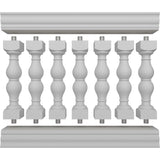 Ekena Millwork FiberThane Avalon Fiberglass Deck Rail Kit
