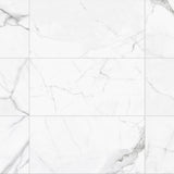 Satori Statuario 12-in x 24-in Polished Porcelain Marble-Look Floor and Wall Tile (1.93-sq ft per Piece)
