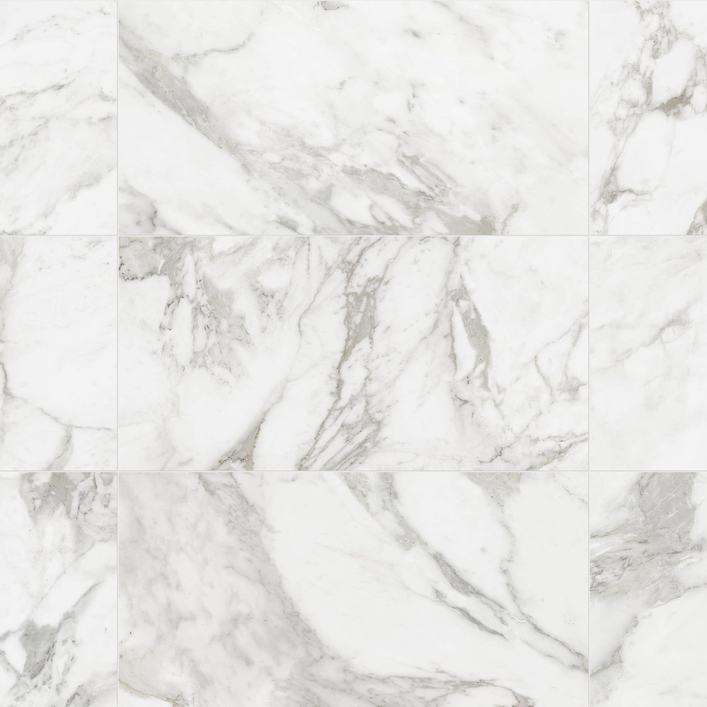 Satori Bianco Palazzo 12-in x 24-in Polished Porcelain Marble Look Floor and Wall Tile (1.94-sq. ft/ Piece)