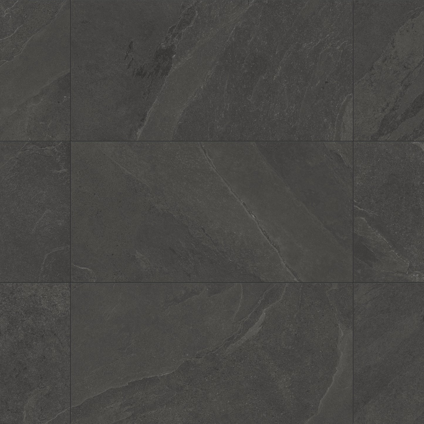Satori Gios Graphite 12-in x 24-in Matte Porcelain Stone Look Floor and Wall Tile (1.93-sq. ft/ Piece)