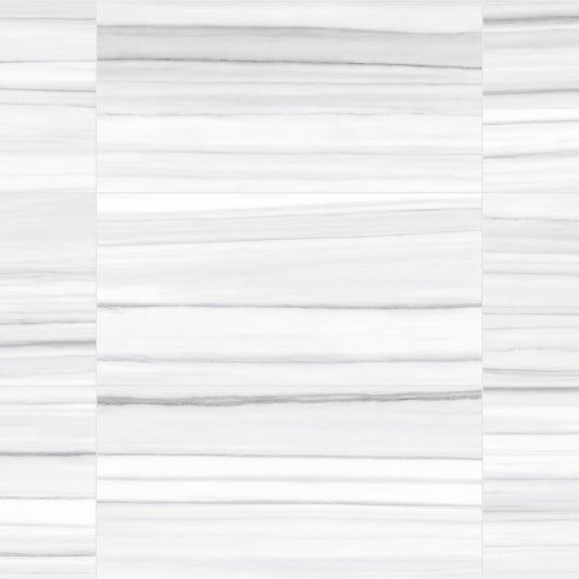 Satori Zebrino Ash 12-in x 24-in Polished Porcelain Marble Look Floor and Wall Tile (1.94-sq. ft/ Piece)