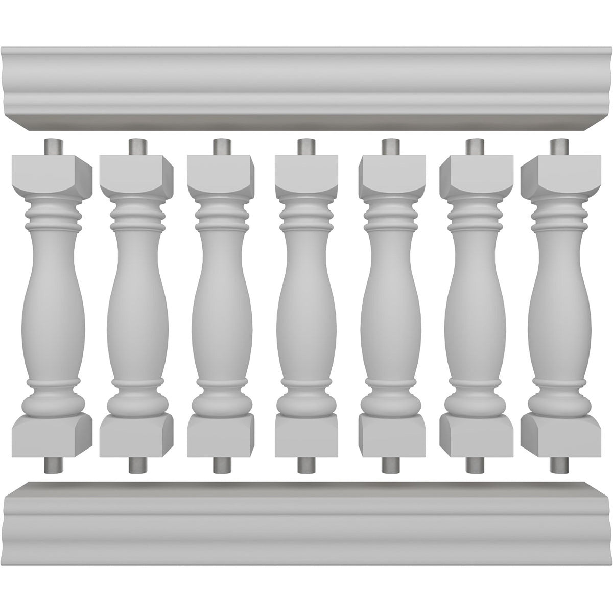 Ekena Millwork FiberThane Embassy Fiberglass Deck Rail Kit
