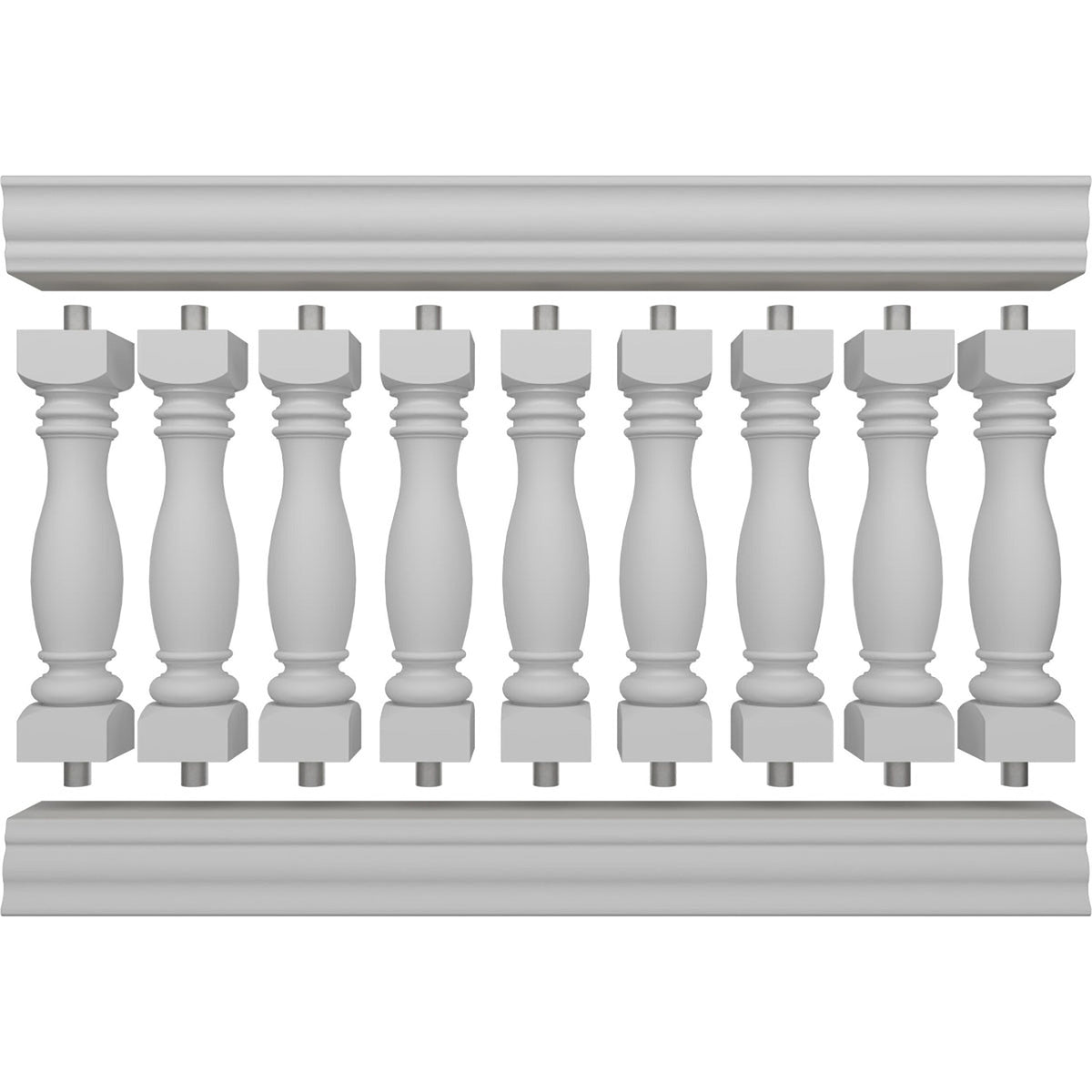 Ekena Millwork FiberThane Embassy Fiberglass Deck Rail Kit