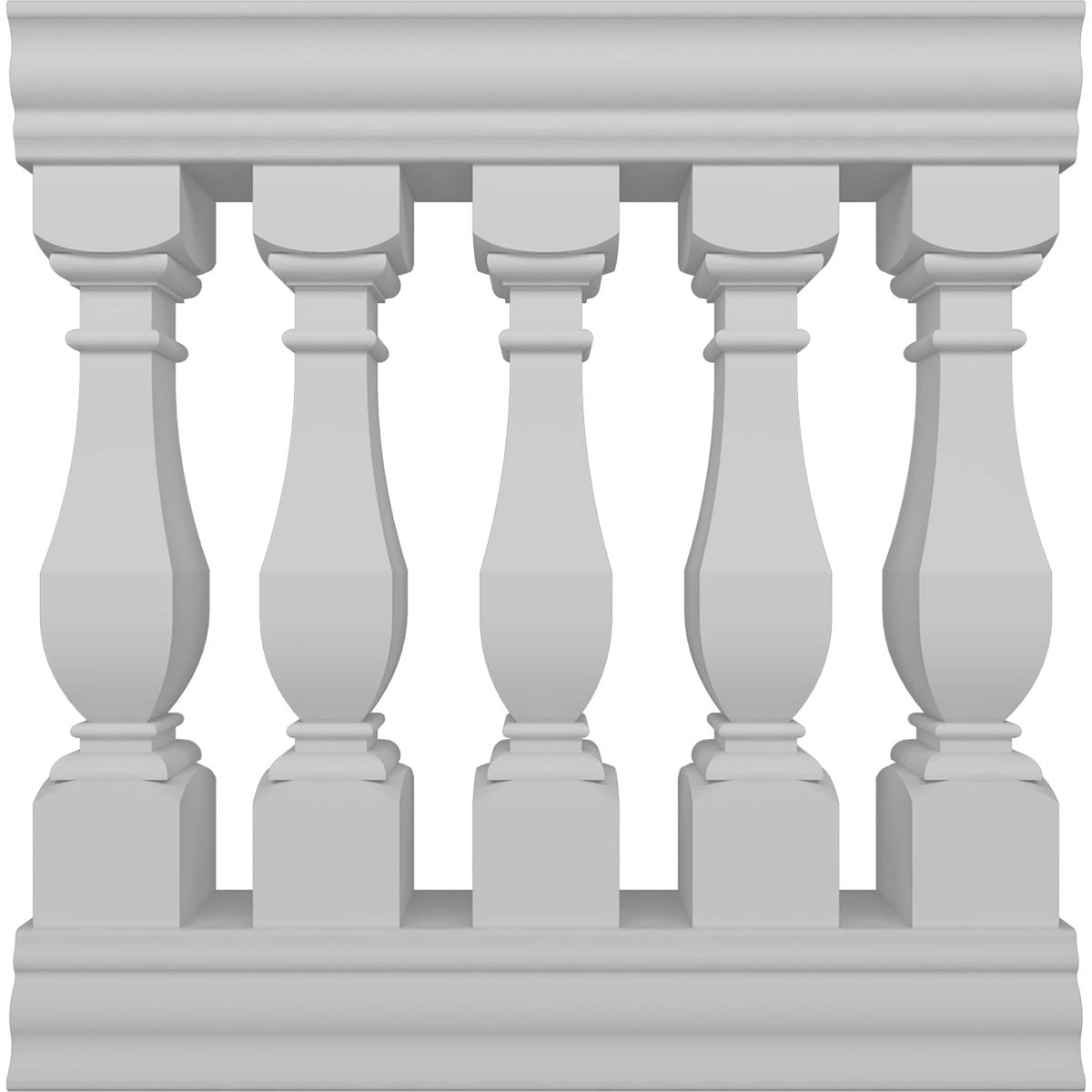 Ekena Millwork FiberThane Arcadian Fiberglass Deck Rail Kit