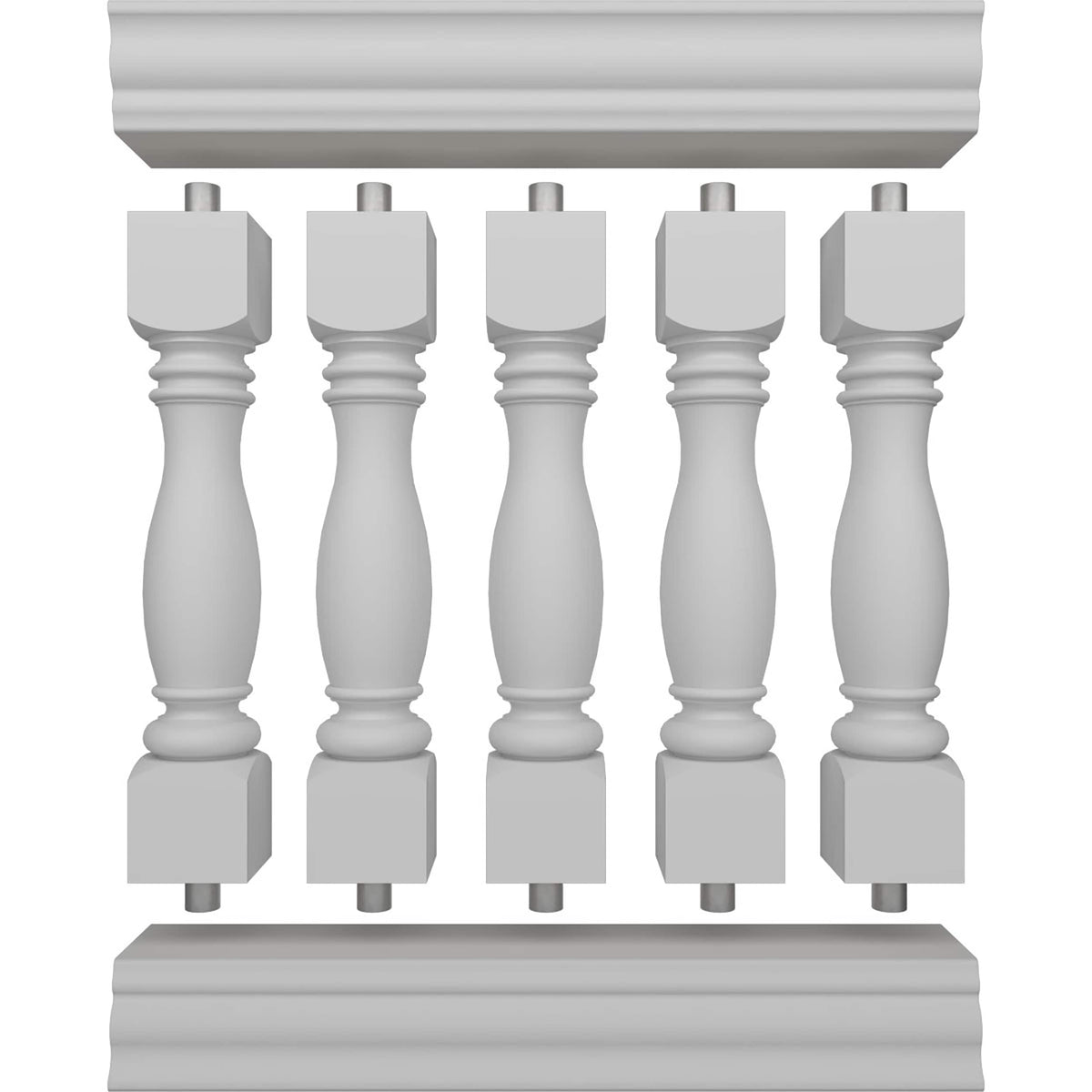 Ekena Millwork FiberThane Embassy Fiberglass Deck Rail Kit