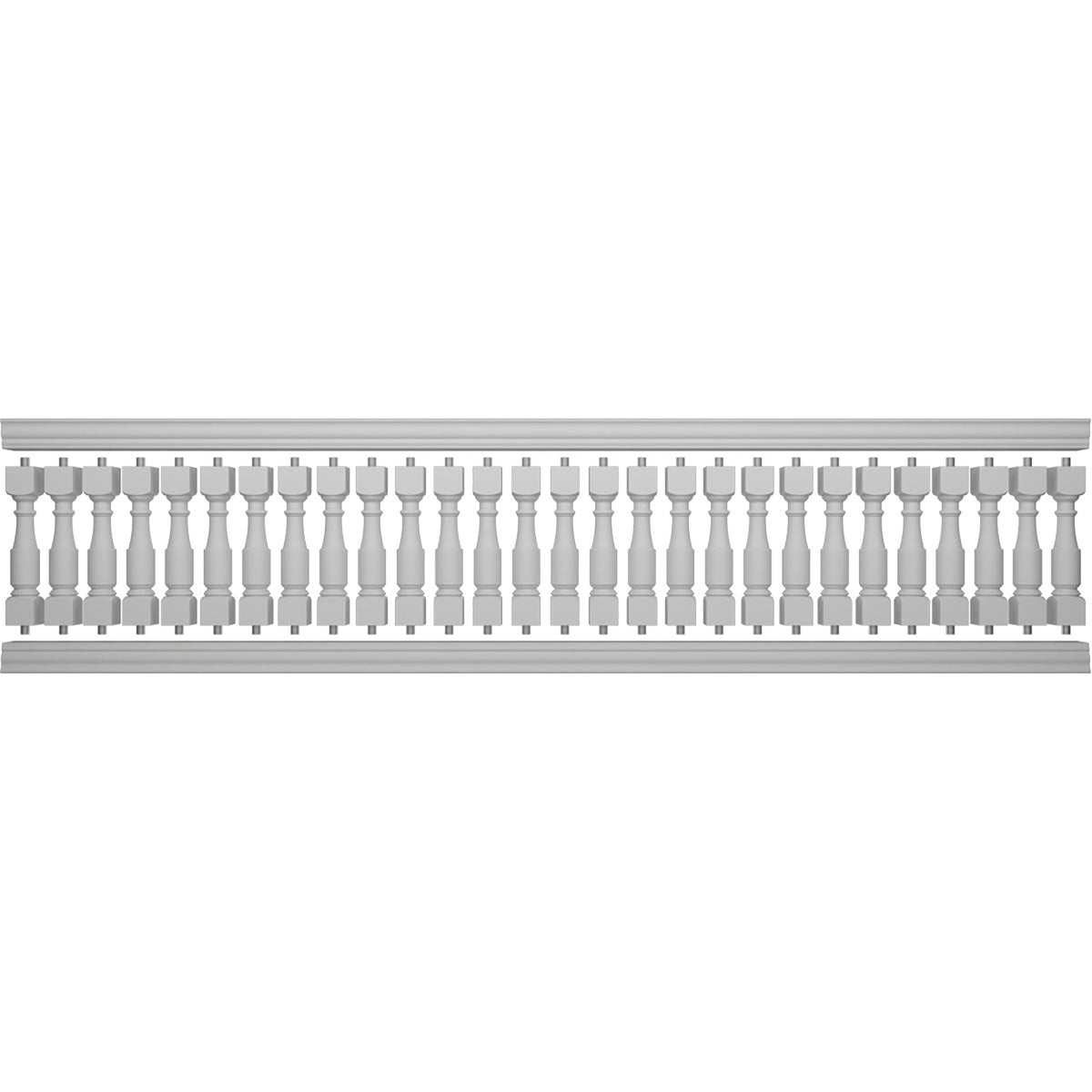 Ekena Millwork FiberThane Hamilton Fiberglass Deck Rail Kit