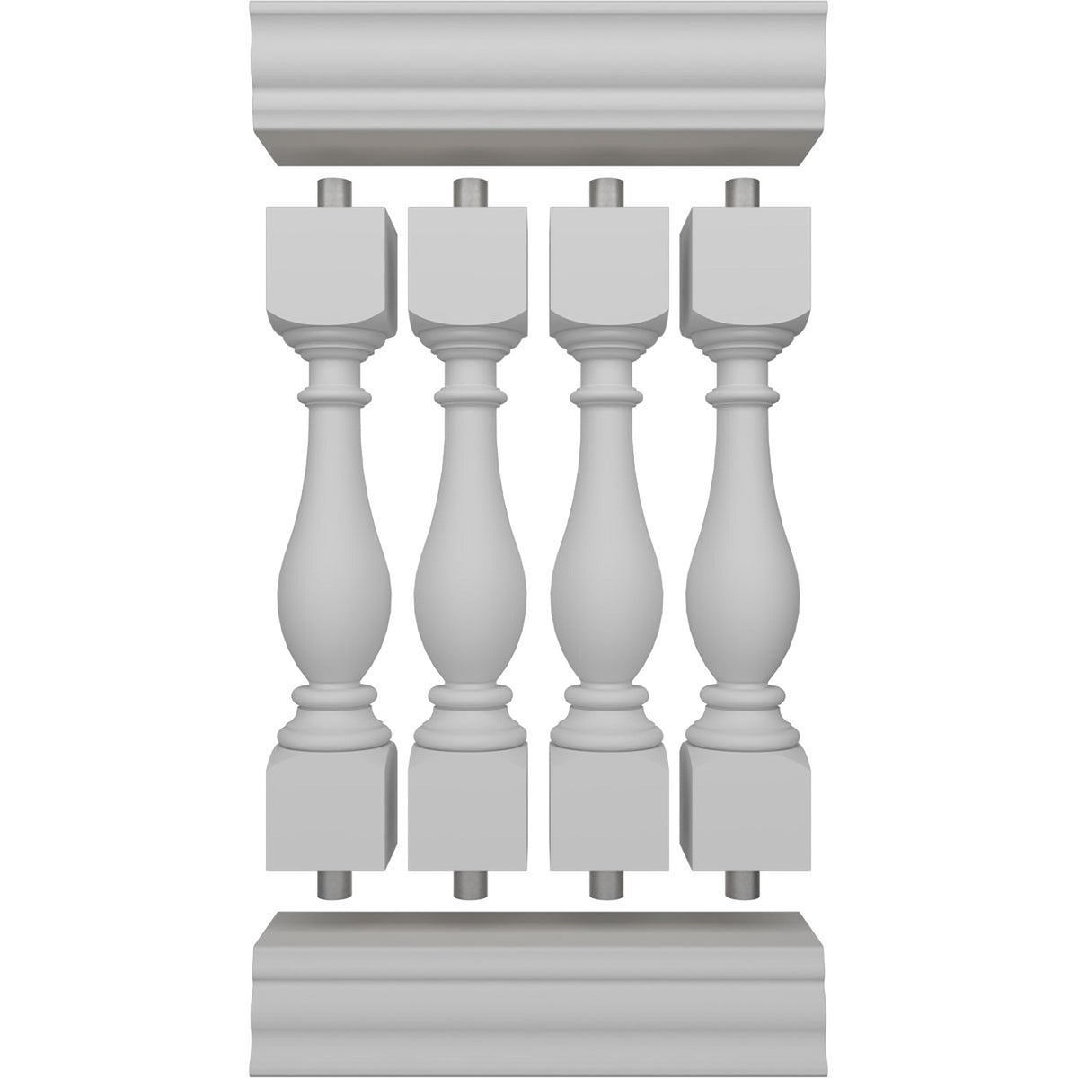 Ekena Millwork FiberThane Legacy Fiberglass Deck Rail Kit
