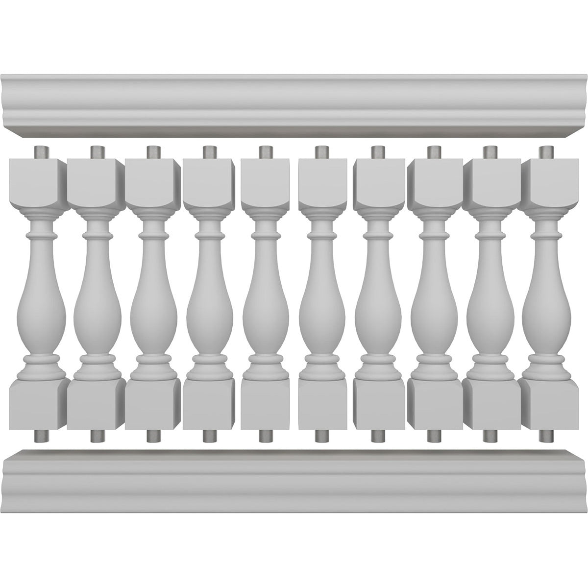 Ekena Millwork FiberThane Legacy Fiberglass Deck Rail Kit
