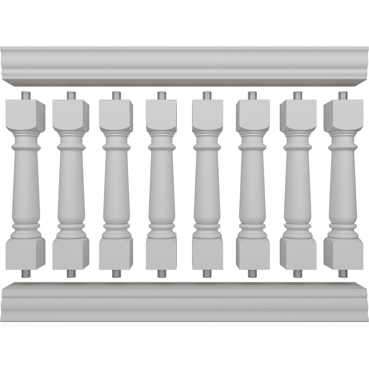 Ekena Millwork FiberThane Wellington Fiberglass Deck Rail Kit