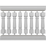 Ekena Millwork FiberThane Wellington Fiberglass Deck Rail Kit