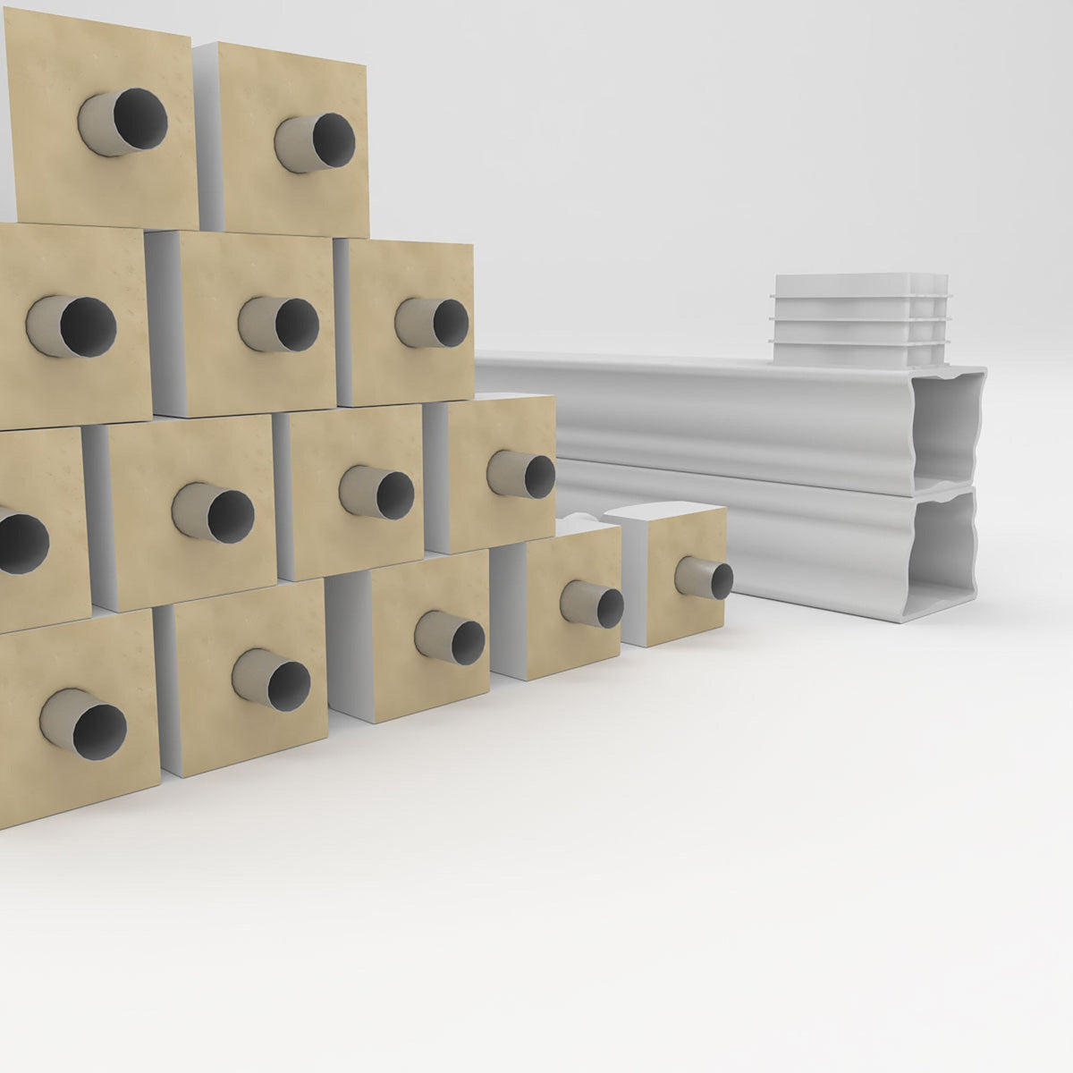 Ekena Millwork FiberThane Hamilton Fiberglass Deck Rail Kit