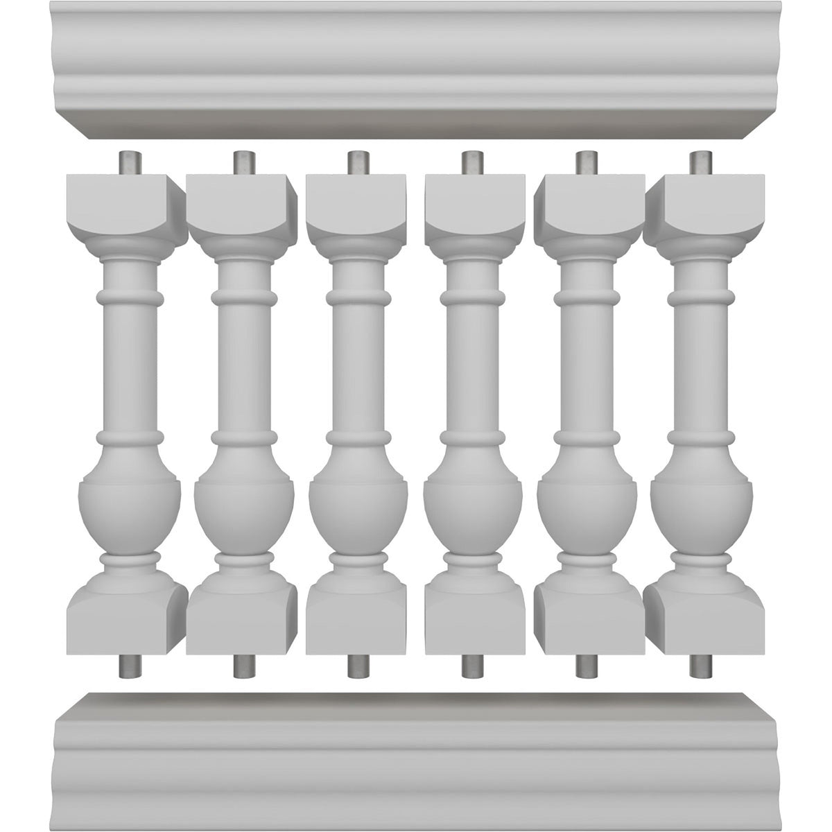 Ekena Millwork FiberThane York Fiberglass Deck Rail Kit