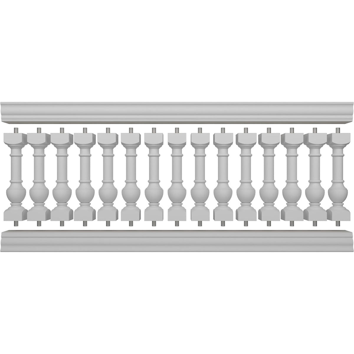 Ekena Millwork FiberThane York Fiberglass Deck Rail Kit