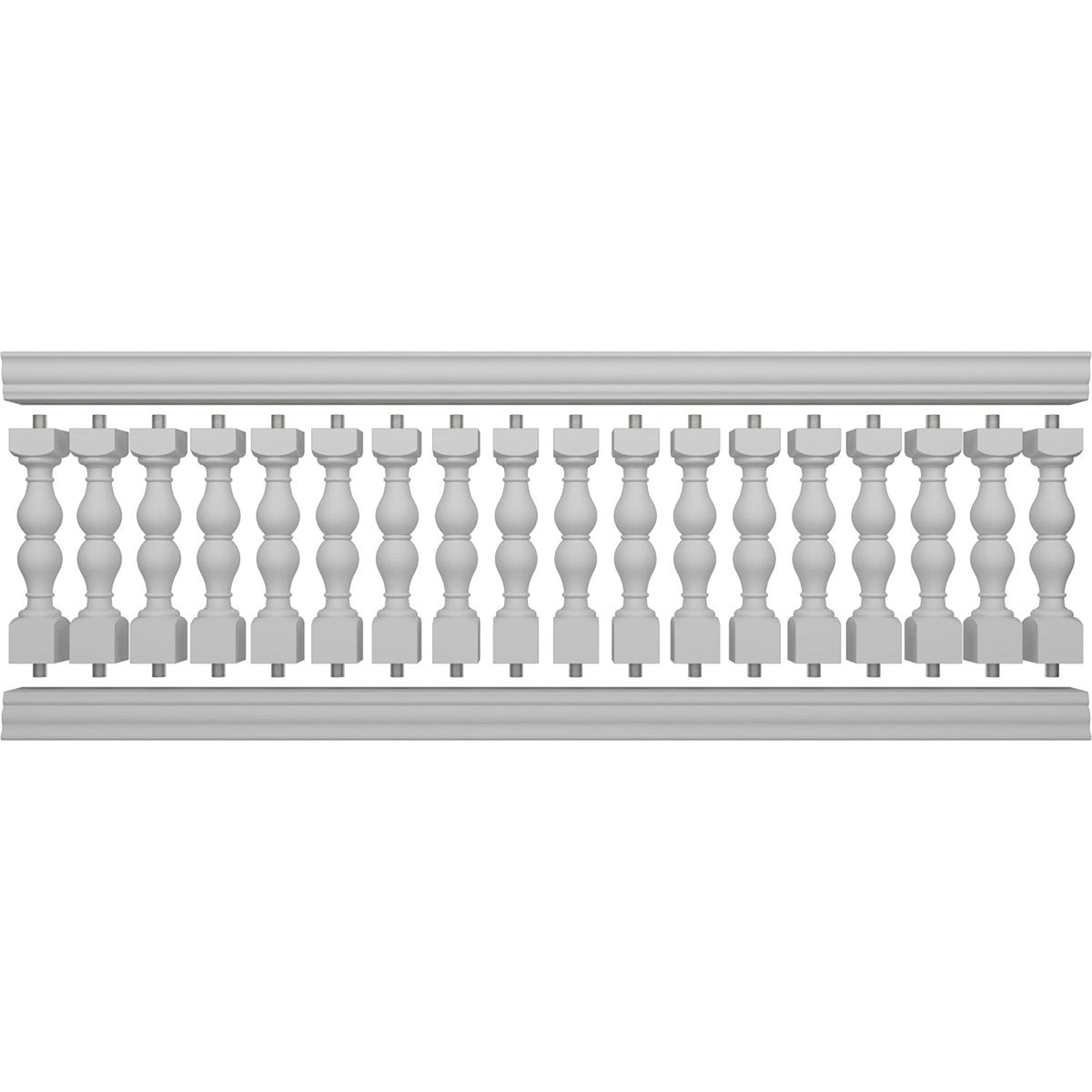 Ekena Millwork FiberThane Avalon Fiberglass Deck Rail Kit
