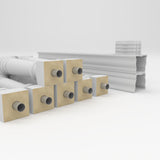 Ekena Millwork FiberThane White Fiberglass Deck Rail Kit