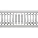 Ekena Millwork FiberThane White Fiberglass Deck Rail Kit